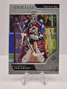 2020-21 SP Signature Edition Legends #P-35 Patrick Roy Profiles - Picture 1 of 2
