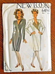 Simplicity New Look 6494 Pattern Front Button Career Dress Sizes 6-18 UNCUT FF - Picture 1 of 2