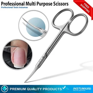 Cuticle Small Nail Scissor Sharp Curved Edge Manicure Pedicure Nail Trimmer - Picture 1 of 6