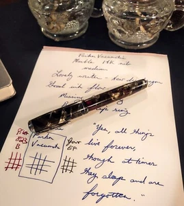 1936 Green Pearl Marble Parker Vacumatic. New Diaphragm. Working. - Picture 1 of 19