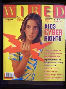 Wired Magazine Kids Cyber Rights Avram Miller July 1996 Mint New - Picture 1 of 3