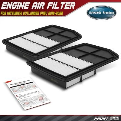 2x Filtro de aire del motor para Mitsubishi Outlander PHEV 2018-2022 2,0 L 2,4 L 1500A537 Foto 1 de 4