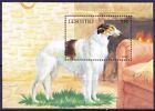 Lesotho 1999 MNH MS, Borzoi dogs used to hunt running game pets