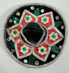 Sombrero Miniatura Hecho a Mano, Colorido 6"" x 6"" x 2.5"" Hecho en México - Imagen 1 de 2