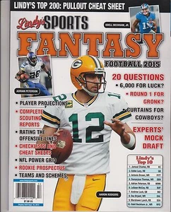 LINDY'S SPORT MAGAZINE FANTASY FOOTBALL Vol.15 2015, PLAYER PROJECTIONS. - Bild 1 von 1