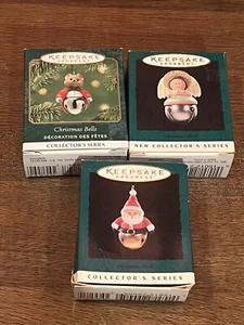 3 Hallmark Keepsake Ornament Christmas Bells Collectors Series Vintage 1995-2001 - Picture 1 of 7