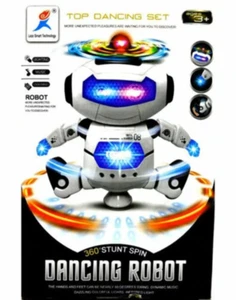 Smart Space Stunt Spin Dancing Robot Electronic Walking Music Light Toy - Picture 1 of 5