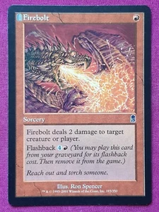 Magic The Gathering ODYSSEY FIREBOLT red card MTG - Picture 1 of 2