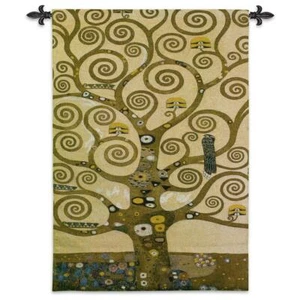 35x48 STOCLET FRIEZE Tree of Life Gustav Klimt Art Tapestry Wall Hanging - Picture 1 of 1
