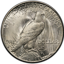 (1) BU $1 1923-S Peace Silver Dollars Unc MS 90%  San Francisco Minted