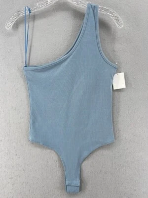 4TH & RECKLESS боди женщин Sz S синий Charla одно плечо ребристый - Изображение 1 из 4