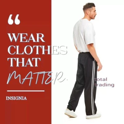 New Mens Tracksuit Bottoms Silky Casual Joggers Gym Jogging  Pants  s-xxxxxxl - Image 1 of 3