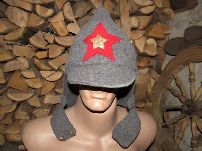 Autentica WW1-WW2 Reliquia Sovietica Armata Rossa Budenovka Berretto Militare Replica #1  - Immagine 1 di 4