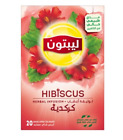 Lipton Hibiscus Herbal Infusion Naturally Caffeine Free Biodegrabable Tea bags