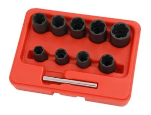 Grip Twist Sockets, Removes Damaged Nuts and Bolts, 10 Peice Kit - Picture 1 of 3