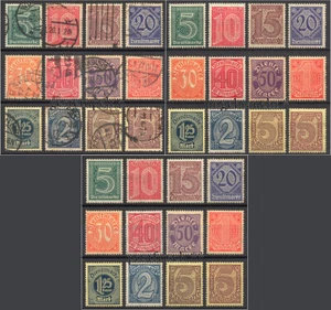 MiNr. 23-33 DR Dienstmarken - Für alle Länder - überkomplett (33 Farbe) o/*/** - Picture 1 of 5