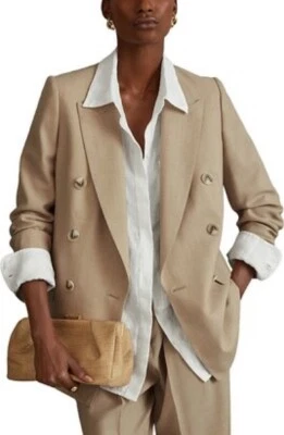 Blazer Anthropologie Second Mujer Talla M Nuevo con defectos Mezcla de lino Foto 1 de 4