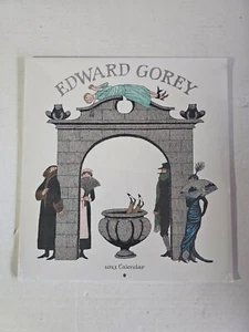 Edward Gorey by Pomegranate 2023 Wall Calendar with 3 Column Artwork Design Z404 - Picture 1 of 3