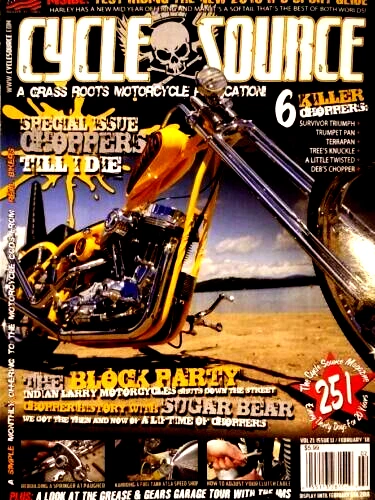 Cycle Source Feb 2018 The Block Party Indian Larry Motorcycle - Image 1 of 1