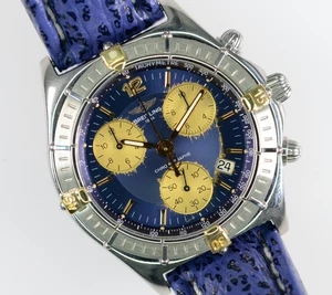 Breitling Uhr Sirius Chronograph Quartz B53011 Lederband 39mm Herren - Picture 1 of 10
