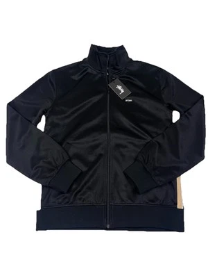 Stüssy Textured Rib Track Jacket Black - Image 1 of 4