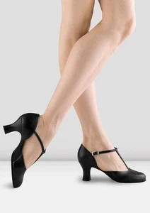 Bloch women's leather split flex character shoe Black - Imagen 1 de 26