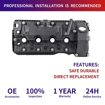 Pair Left & Right Engine Valve Cover & Gaskets For BMW 545i 550i 650i 745i 750i - Image 1 of 4