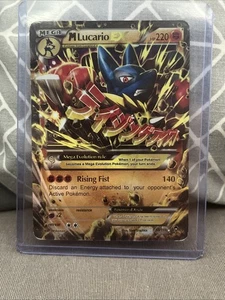 Pokémon TCG M Mega Lucario EX Furious Fists Card 55/111 - Picture 1 of 2