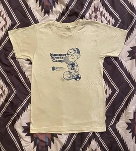 Vintage 80s Screen Stars Texas Tech Summer Sports Camp T Shirt Adult Size Small - Picture 1 of 7