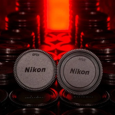 Nikon Rear Lens + Body Cap Cover for Nikkor F AF AF-S AIS AI SLR DSLR Camera - Image 1 of 4