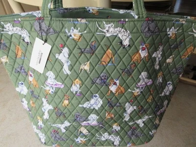 Vera Bradley Grand Tote Cotton Bag Dog Park -NWT in Plastic - Image 1 of 4