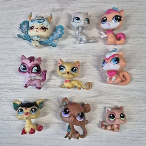 LPS Littlest Pet Shop gatto a pelo corto x9 pacchetto con 2 danneggiati con smalto - Foto 1 di 22
