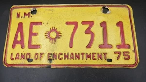 New Mexico 1975 license plate # AE 7311 - Picture 1 of 2