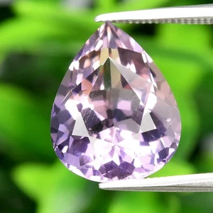 π 4.30ct VVS Pear Natural Light Yellow & Purple Ametrine - Untreated Africa Gem - Picture 1 of 4