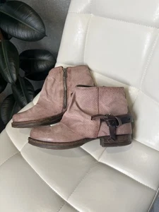 A.S. 98 Avant-Garde Pink Leather Women’s Biker Boots Airstep Rick Owens Vibe - Picture 1 of 17