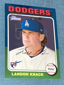E512 /699 2024 Topps Heritage High Number Landon Knack Chrome RC #532 Dodgers - Foto 1 di 2