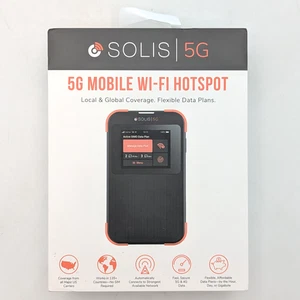 Solis 5G Mobile Wi-Fi Hotspot Local & Global Coverage - (HS600000) - Black - Picture 1 of 6