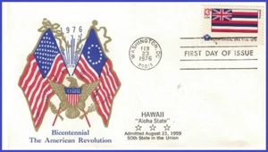 USA5 #1682 U/A BOERGER FDC bandera del estado de Hawái - Imagen 1 de 1