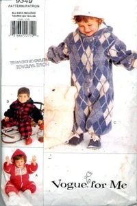 Cut Sewing Pattern Infant Toddler Snowsuit Romper Jumpsuit Size 1 – 4 (cut 4) - Picture 1 of 2