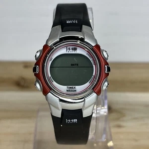Women’s Timex Sport 1440 Watch Indiglo Silver Bezel Red Accent - Picture 1 of 12