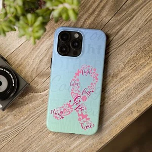Custodie per telefoni resistenti contro il cancro al seno - design nastro rosa di supporto, cancro, regalo - Foto 1 di 107
