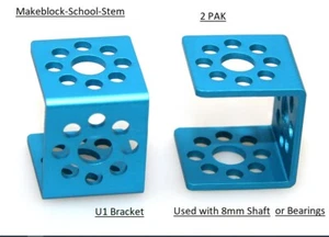 2 PAK Makeblock Brackett U1 Open Source häufig verwendet mit 8mm Welle oder Lagern - Bild 1 von 3