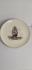 Lenox W R GRACE tall ship sailing ship chop plate~1873~Bath Maine- Rare Vtg - Picture 1 of 8