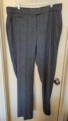 Investments Womens Flat Front Slacks Pants Size 16WR Gray/Black/Brown  - Image 1 of 4