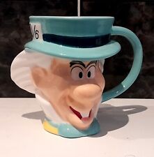 NEW Disney Alice in Wonderland MAD HATTER 3D Head Shaped Ceramic Mug Cup