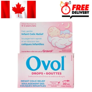 Ovol Drops - Fast, Gentle Infant Colic Relief, 30mL Fresh Stock Long Exp. CANADA - Picture 1 of 3