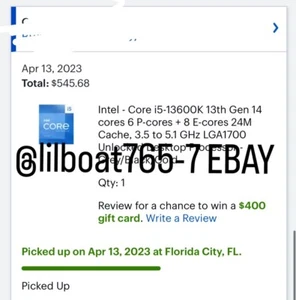 Intel Core i5-13600K Processor (5.1 GHz, 14 Cores, LGA 1700) Box - BX8071513600K - Picture 1 of 1