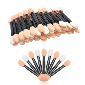 50Pcs Disposable Dual Sided Eyeshadow Brushes, Eye Shadow Applicator Sticks, Sof - Picture 1 of 6