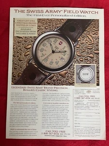 Pubblicità Stampa Orologio da Campo Esercito Svizzero Commemorativo 1995 Vintage -SOLO ANNUNCIO - Foto 1 di 7