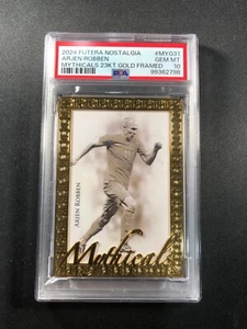 PSA 10 - Arjen Robben 2024 Futera Nostaligia Mythicals 23KT Gold Frame /12 - A - Picture 1 of 2